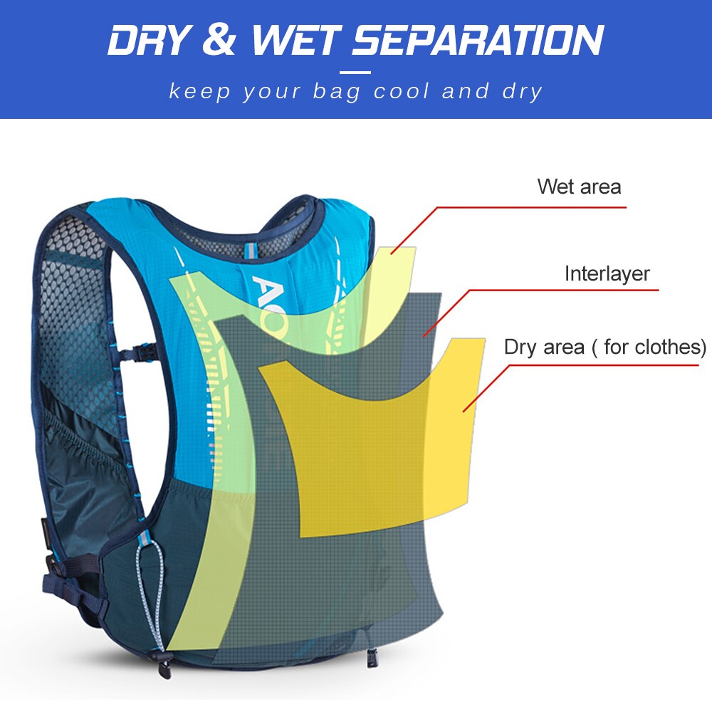 Outdoor Hydration Backpack Running Bag Pack Ultralight Cycling Sports Vest Bags For Women Men Camping Hiking Hydration Vest