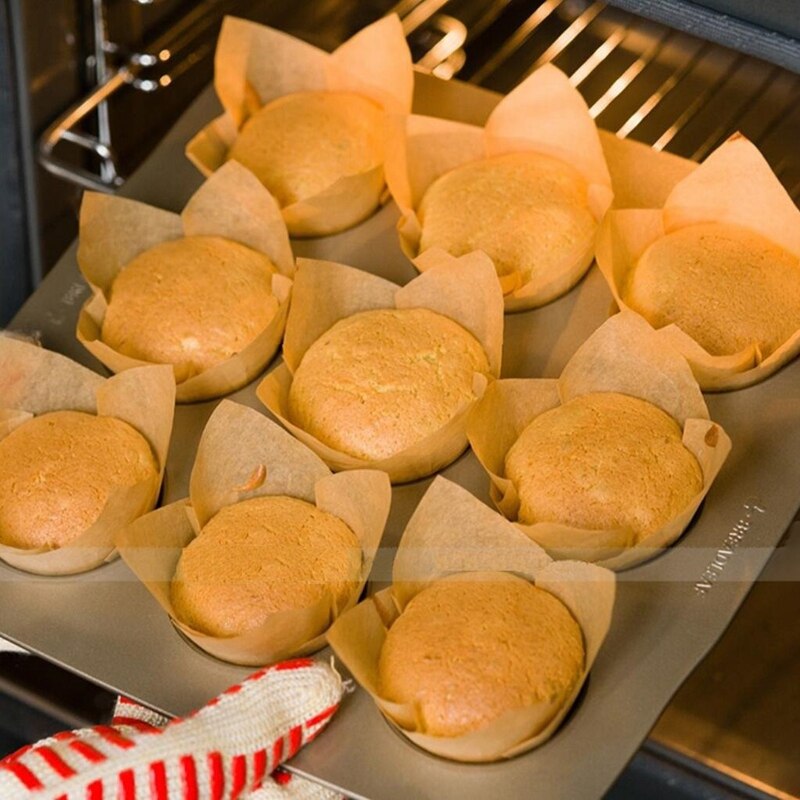 7 Inch Premium Brown Parchment Paper Liners For Round Cake Pans Circle Unbleached Parchment Paper Cookie Baking Sheets Non-Sti