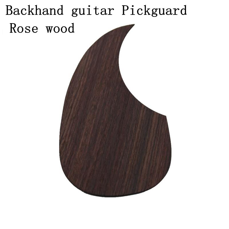 1PC Acoustic Guitar Pickguard Self-adhesive Pick Guard Sticker for Backhand guitar Accessories rose wood ebony: Backhand guitarG0530