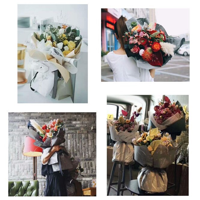 Marbre 10 pièces/paquet 58*58cm papier de soie fleur vêtements chaussures emballage artisanat papier d'emballage 5 couleurs choisir