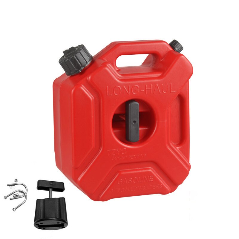 Tanque de combustible de 3 litros, latas de tanques de gasolina de repuesto de plástico, contenedor de aceite de gasolina, jarras de combustible para motocicleta Atv