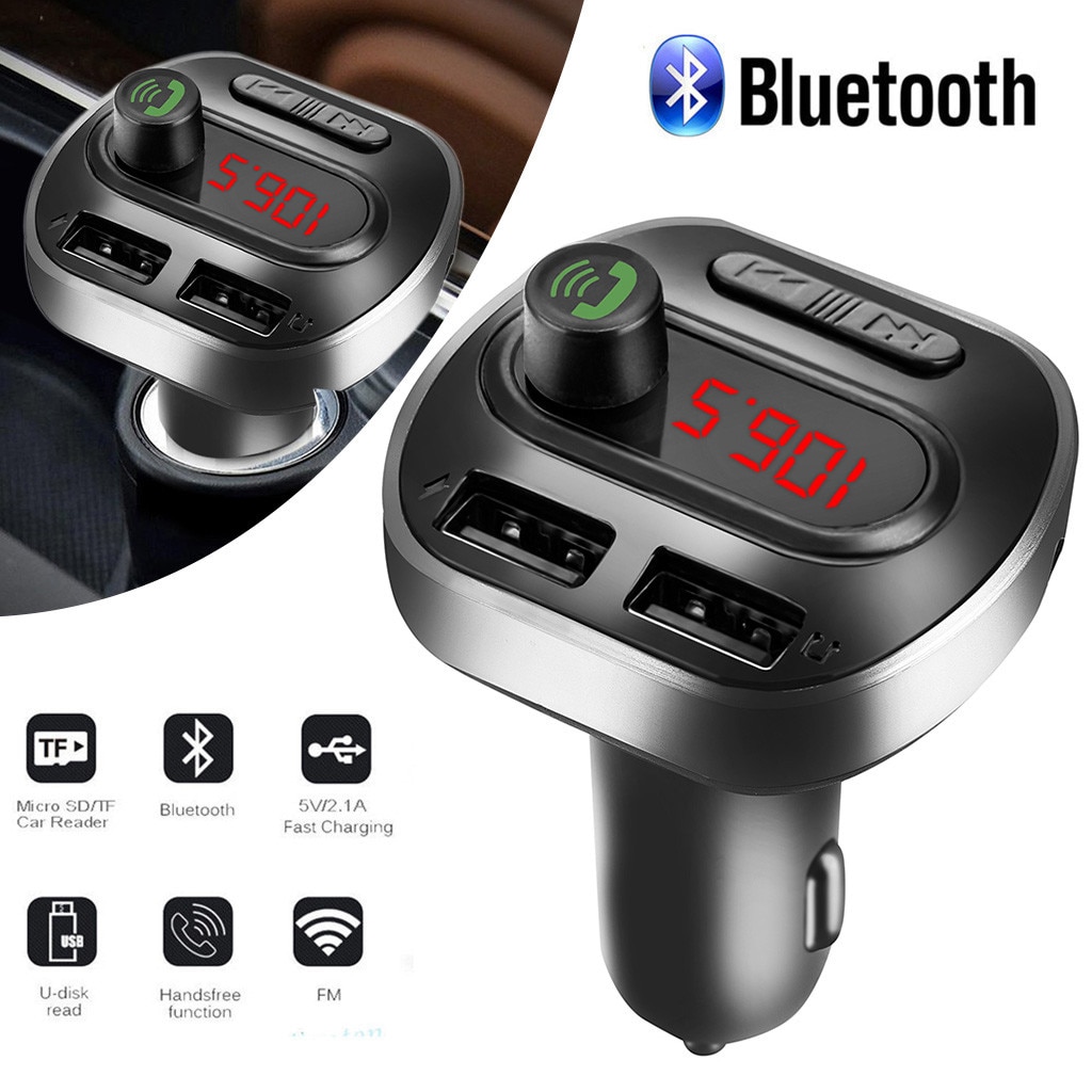Muziekspeler reproductor mp3 Bluetooth Fm-zender MP3 Spelers Modulator Handsfree Dual USB car kit Ondersteuning Tf-kaart U Disk