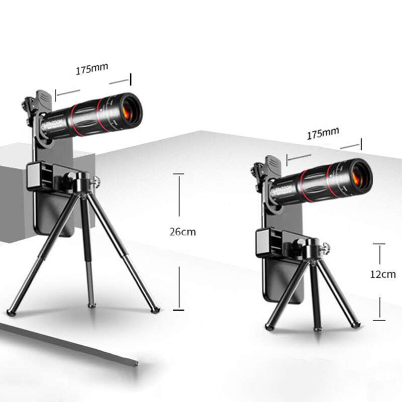 28X4K Hd Mobiele Telefoon Camera Lens Telescoop Zoom Macro Lens Voor Iphone Samsung Smartphone Fish Eye