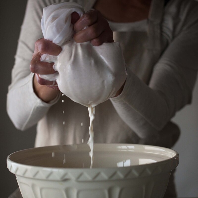 2 or 1 st 100%  nylon nät sil durkslag nätsil nöt mjölk filterpåsar kall fruktjuice kaffe te återanvändbara köksgrejer