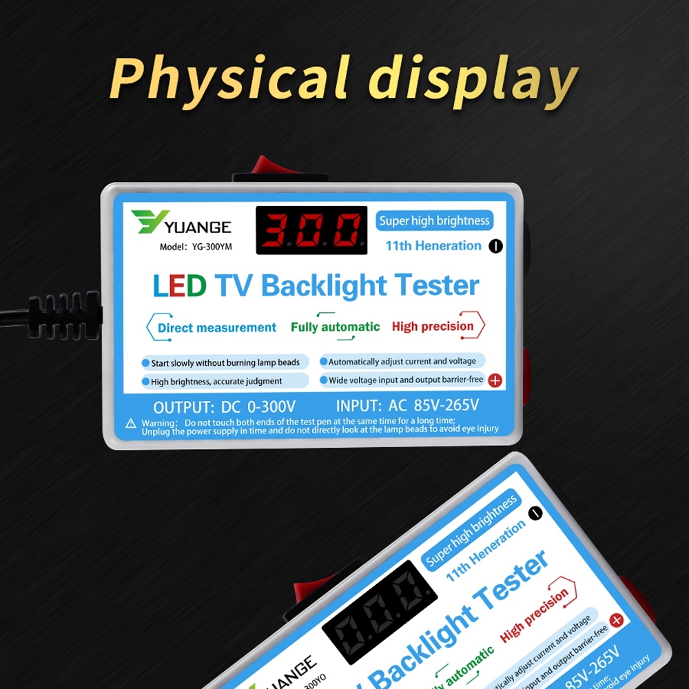 12W/25W LED Lamp and TV Backlight Tester LED Strips Beads Test Tool Measurement Instruments LED Tester 0-300V Output