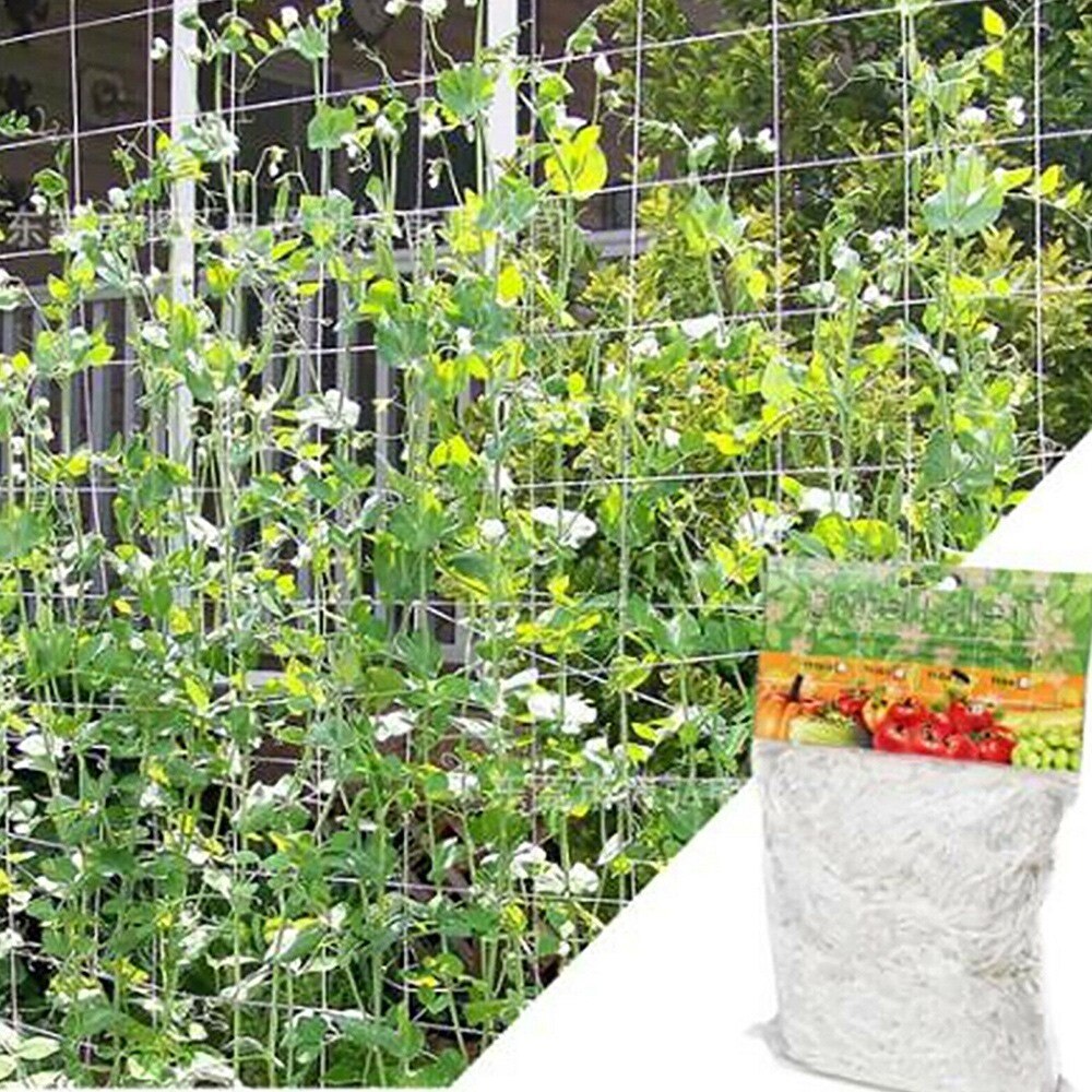 Vine Landing Garden Weaving Grow Frame Trellis Netting Polyester Mesh Support Vegetable Flower Cucumber Plant Climbing Net