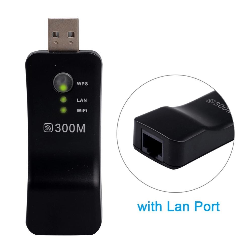 USB Wireless Router's WiFi Repeater 300Mbps Signal Amplifier Dual Antenna Wifi Booster WiFi Range Extender