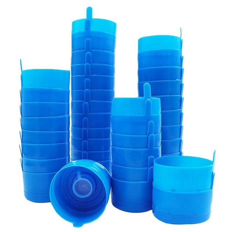 Tappi Riutilizzabili Per Bottiglie D'acqua Da 5 Galloni - Silicone Alimentare, Anti-schizzi, Confezione Da 3 - Foto 1