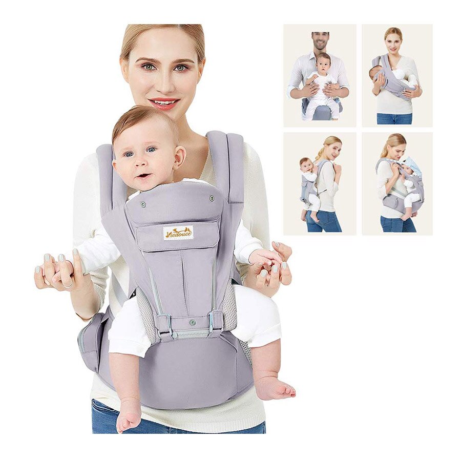 Viedouce-porte-bébé ergonomique face avant pour bébé, siège hanche, tabouret taille, poupée de bébé, porte-plaques pour nourrissons: BC01-GY