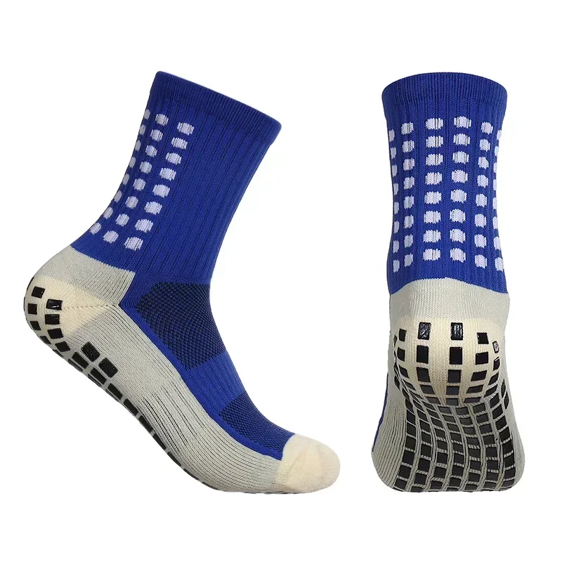 Heren Voetbal Sokken Sport Fietsen Grip Sokken Anti Slip Antislip Grip Pads voor Voetbal Basketbal Voetbaluitrusting: Bruin