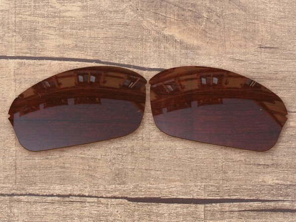 Vonxyz 20+ Color Choices Polarized Replacement Lenses for-Oakley Half Wire 2.0 Frame: Bronze Brown