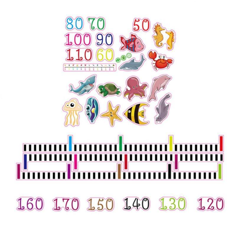 Children's Height Chart Pvc Height Measurement Wall Stickers Cartoon Mural Art Decal Home Decor Kindergarten Kids Height Chart: Default Title