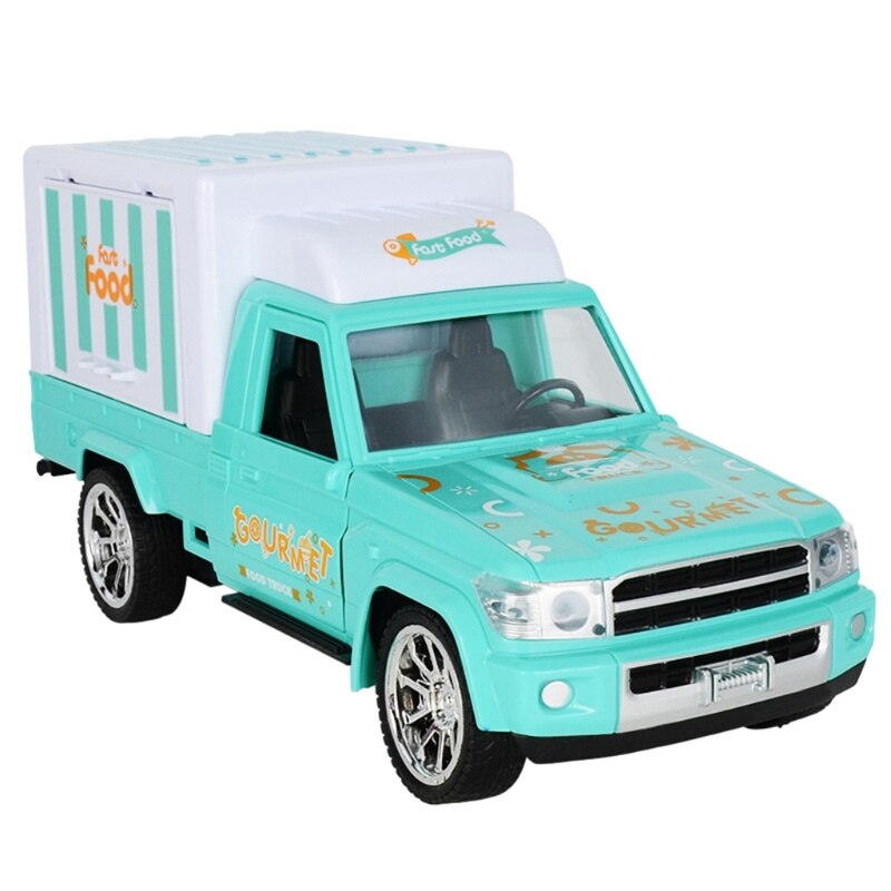 Coche eléctrico ligero con Control remoto para niños, juguete de coche de postre, Cuatro Caminos, helado de simulación: Verde