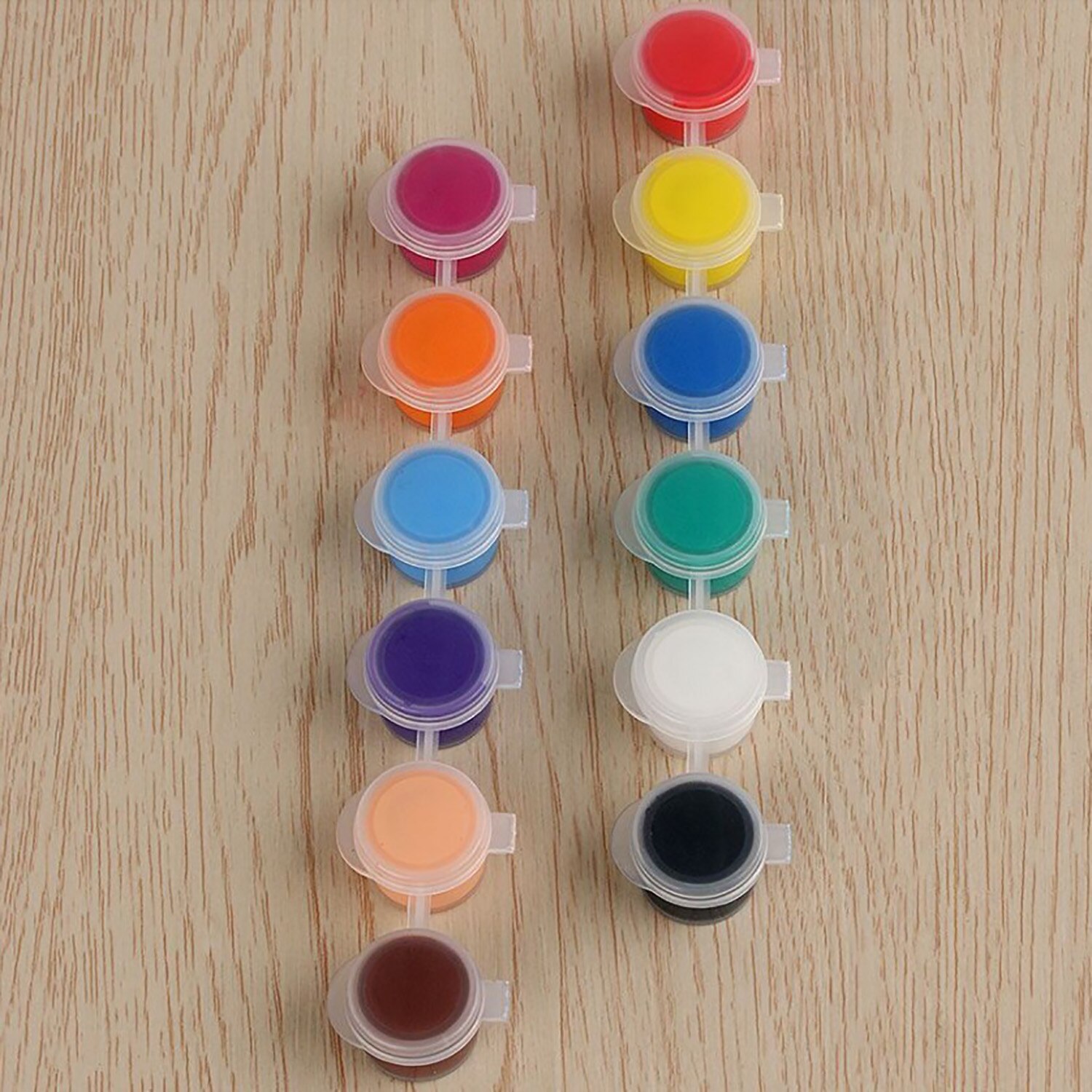 10 Strips Lege Verf Strips Mini Verf Doos Pod Arts Ambachten Plastic Opslag Containers Pigment Container Tekening Accessoires