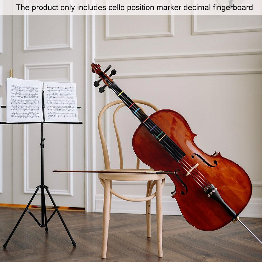 Cello Positie Marker Decal Toets Fret Gids Beginner Sticker Wit Beginner Accessoires Grafiek Wit Vinger Label Cel C6H6