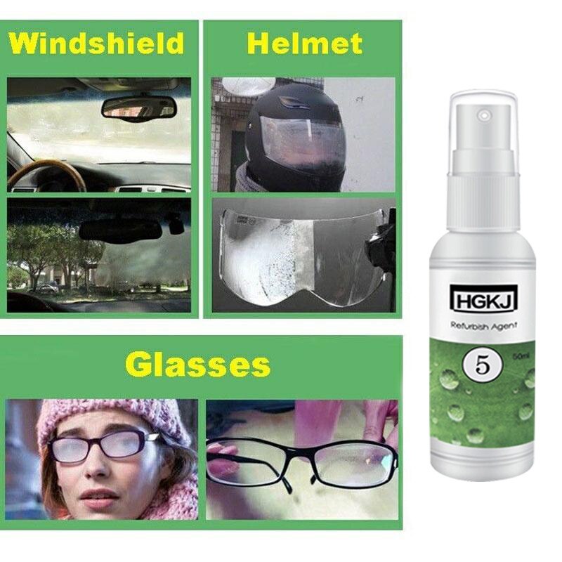 Biltilbehør 1pc 50ml antidugmiddel vandtæt regntæt anit-dug spray til forrude glas anti dug briller bil rengøring