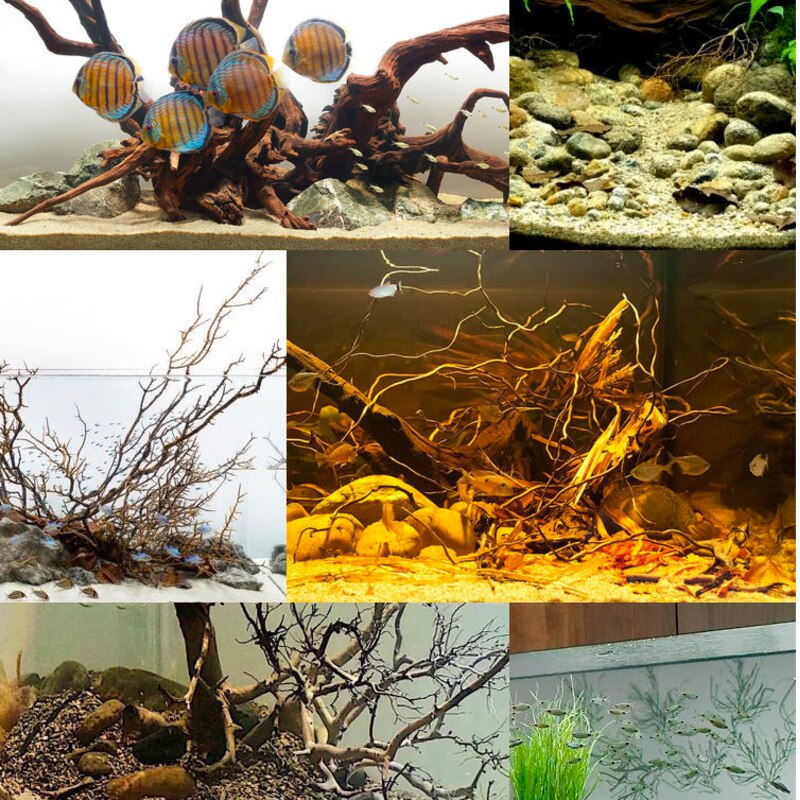 Aquarium accessories Fish tank bottom sand-making scenery sand color stone white-stone white sand-bottomed sand terracotta