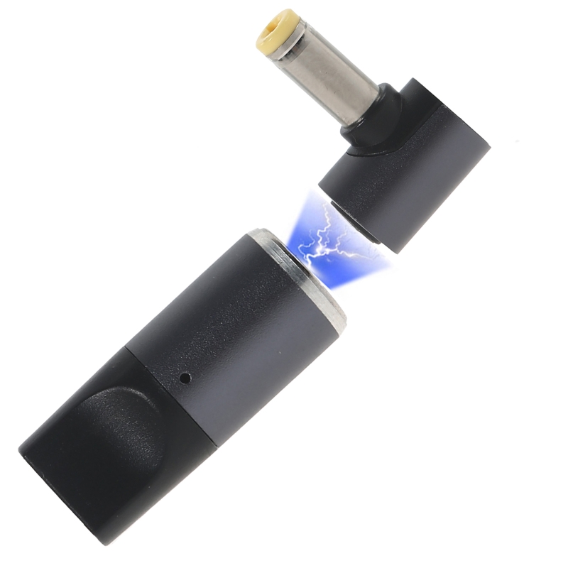 Convenient 100w magnetic power adapter type-c  zu 2.5/3.0/3.5/4.0/4.5/4.8/5.5/6mm dc plug for laptop: 5.5 x 2.5mm