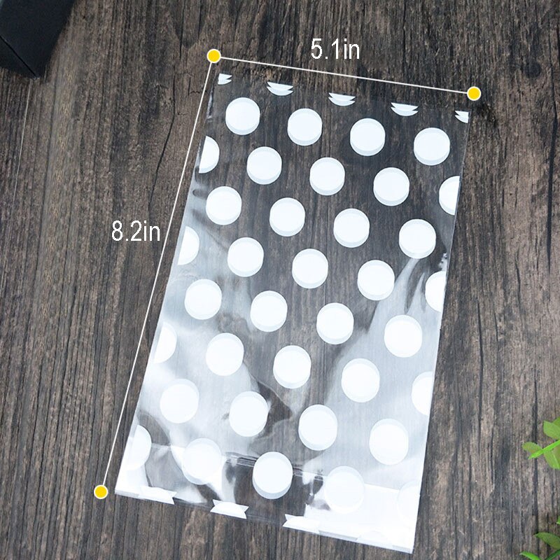 100 Uds bolsa de plástico bolsas para galletas y dulces de boda cumpleaños favores de de cumpleaños de empaquetado en bolsa de