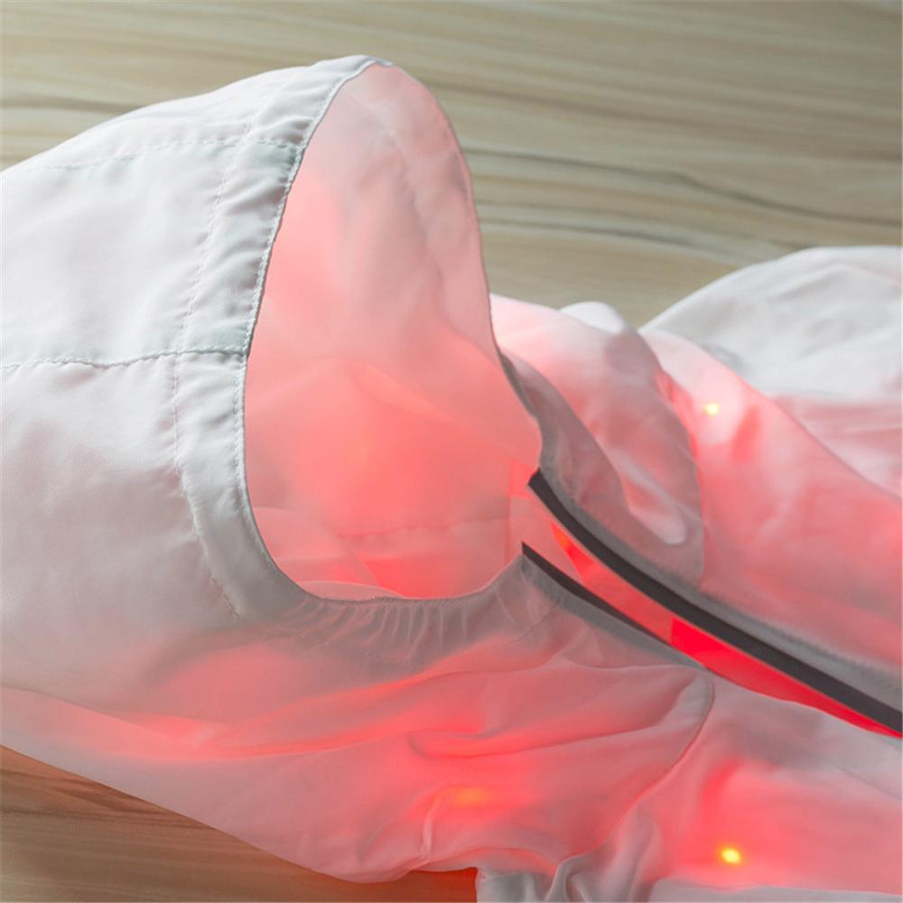 Hommes femmes veste lumineuse Streetwear fermeture éclair colorée veste rougeoyante Led coloré vêtements lumineux en plein air manteau d'équitation