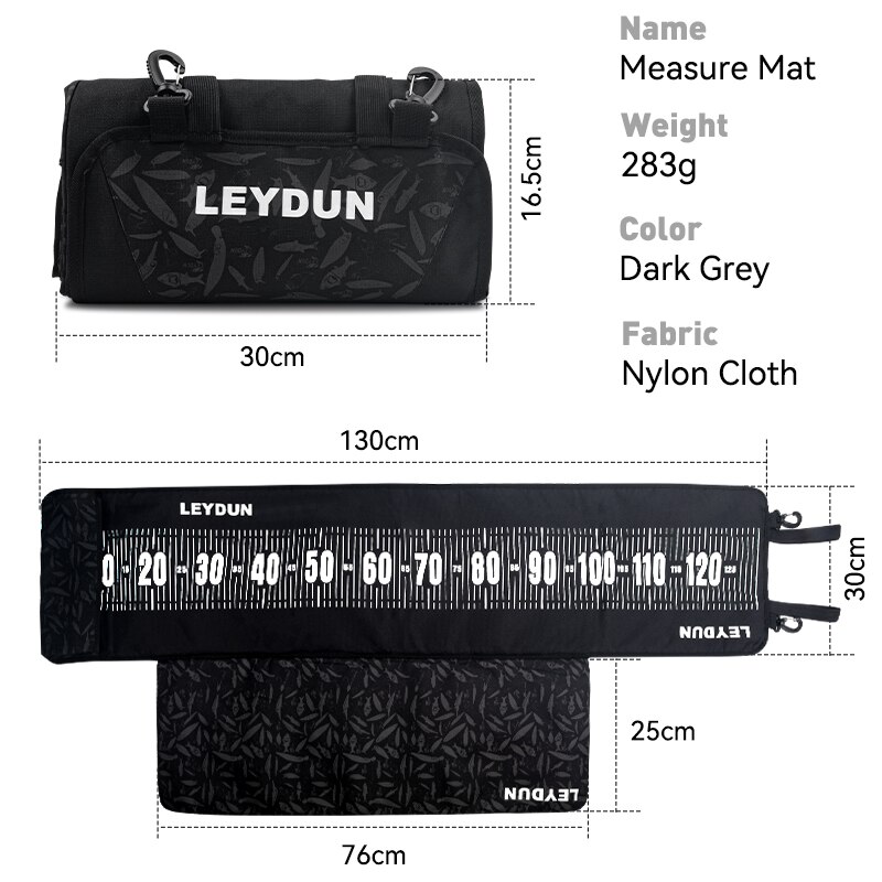 Leydun 125cm Fisch maß matt Winkel werkzeuge werden mit einem Sauerei lineal und einem gepolsterten, knienden Winkel gerät geliefert