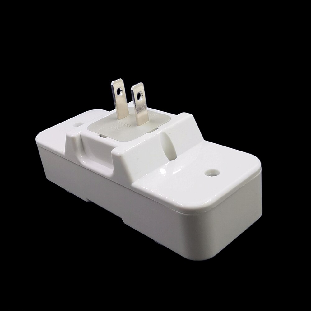White Copper America 250V 6A 125V 10A US Universal Wall Socket 2 Way Outlet Converter Plug Adapter With on off Switch