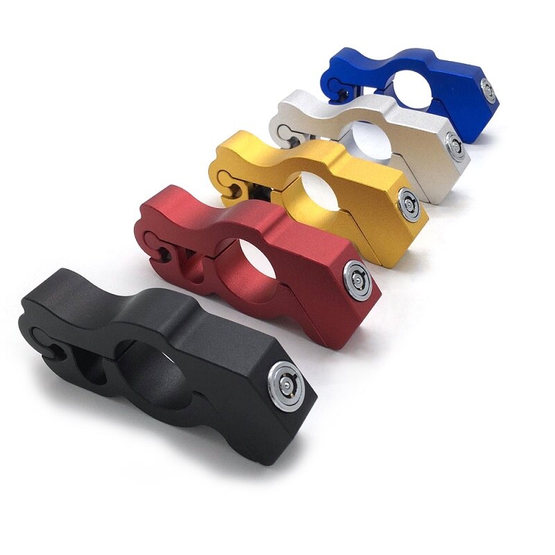 Zamki bezpieczeństwa blokada kierownicy motocykla dopasowanie chwyt ulica bezpieczeństwo skuter Atv brud rower'i automatyczny ochrona przed kradzieżą