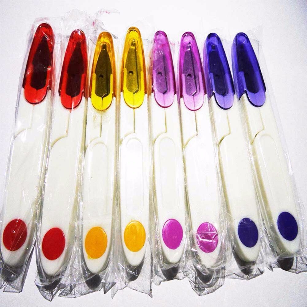 10pc Good Sharp Scissor DIY Knitting Tool 12cm Length Diy Crafts Office Tailor Needlework Red Scissors for Home Workshop
