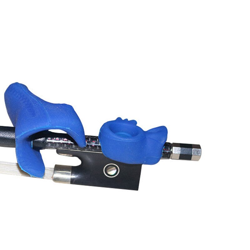 Porte-archet pour violon, outil pédagogique, poignée pour apprendre à corriger la Posture, accessoires pour débutants, Correction de la Posture, orthèses: blue