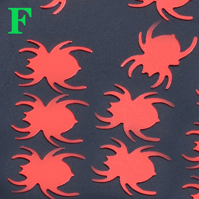 15g Spooky Halloween Confetti Pumpkin Spider Web Witch Bats Throw Confetti Sprinkle Home Festival Party Table Decoration: F