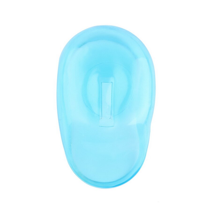 1pair Universal Clear Silicone Ear Cover Hair Dye Shield Protect Salon Color Blue Protect Ears From The Dye