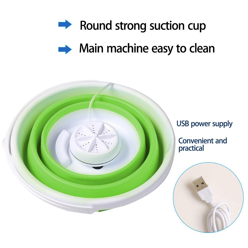 Fold-tub Mini Washing Machine Cleaning Small Portable Washer Usb Dormitory Mini Laundry Machine With Folding Barrel #YL5