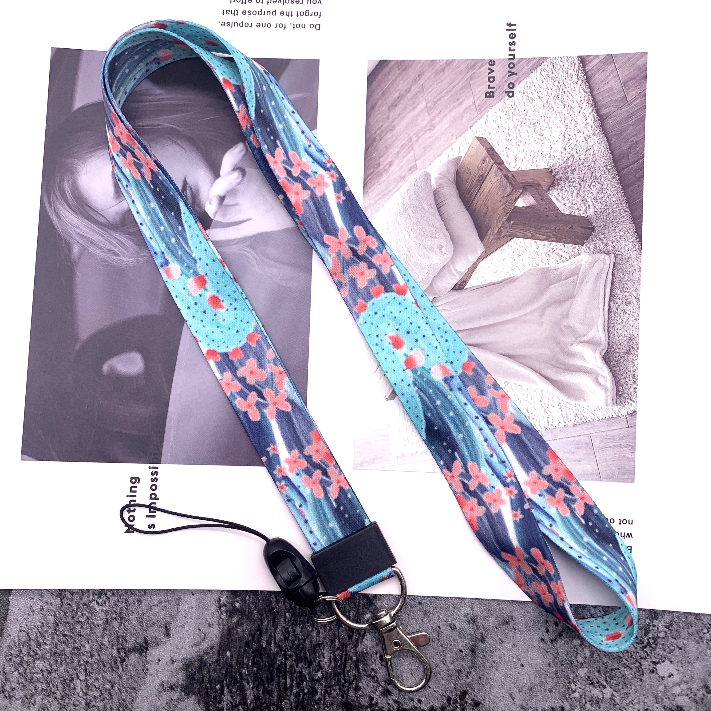 Mobile Neck Strap Lanyards for keys ID Card Gym Mobile Phone Straps USB badge holder DIY Hang Rope Lariat Lanyard For Huawei