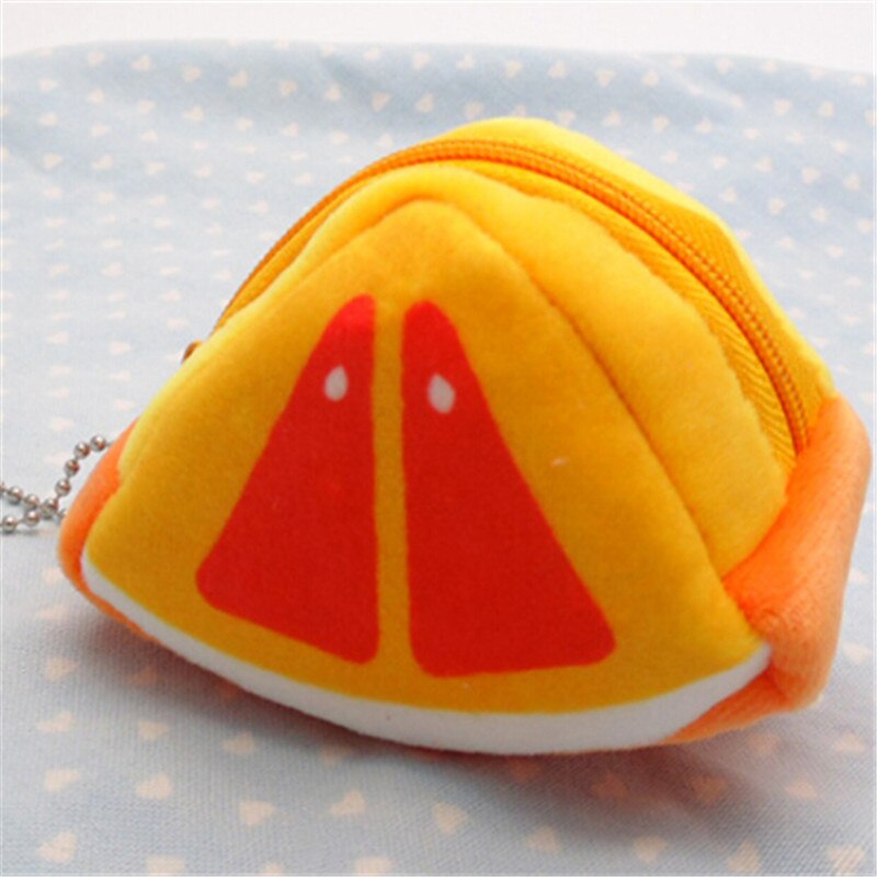 Porte-monnaie en forme de Fruit utile pour les femmes sac d'argent Mini sac à main clé sac femme fermeture éclair mignon petit portefeuille filles changer de sac à main