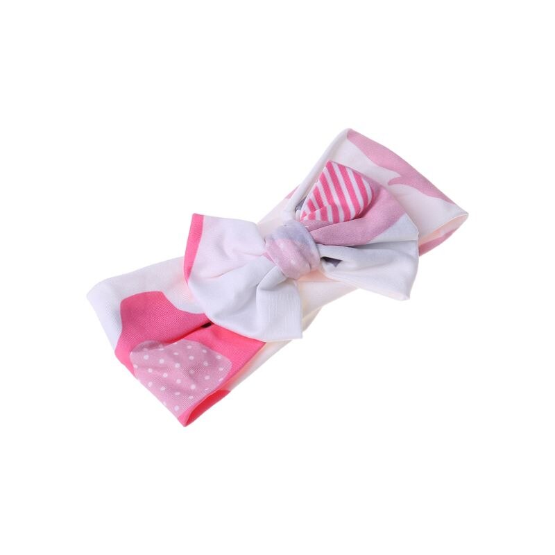 2Pcs Cute Cartoon Wrapped Blanket Towel with Bow-knot Headband for Baby Infants