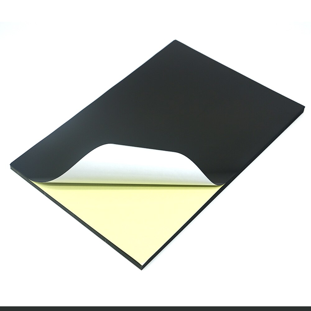 Colorful a4 Paper Self-adhesive Printer Paper Writable A4 Stickers: black