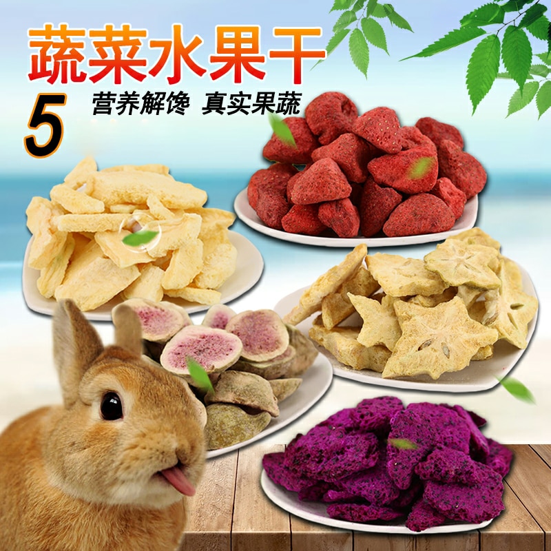 Kaninchen Snack obst und gemüse karotte erdbeere gemüse trockenen frettchen mais korn Hamster Guinea Schwein chinchilla katze Snack