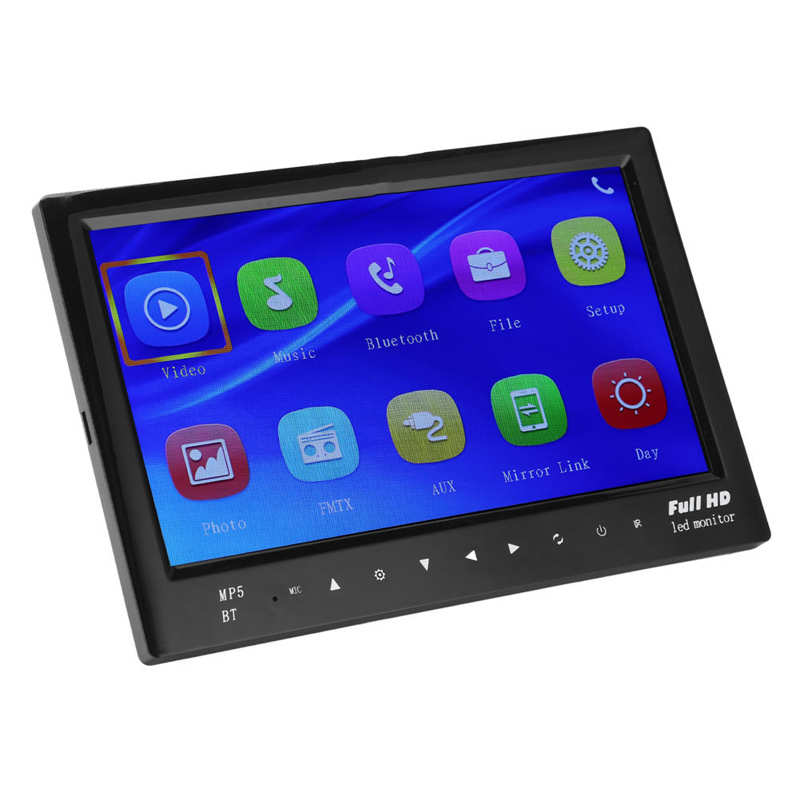 Rear View Monitor Reversing Display Night Vision AV 2 Way for Cars Suvs Trucks RVs Minibuses