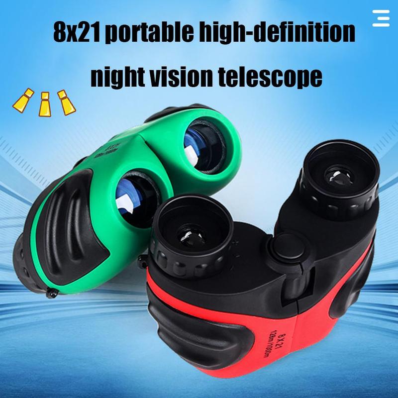 Bambini's telescopio binocolo 8x21 pieghevole mini di notte portatile ad alta potenza telescopio ad alta definizione D0O2