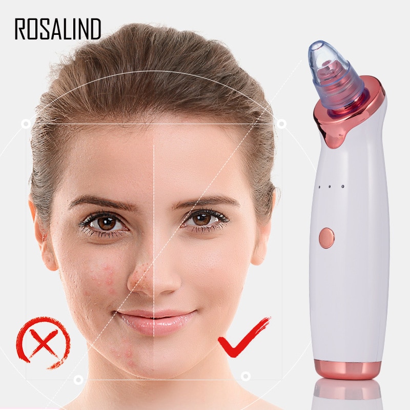 ROSALIND Comedondrukker Stofzuiger Met USB Opladen Black Dot Facial Pore Cleaner Puistje Huid Spot Remover Care Tools