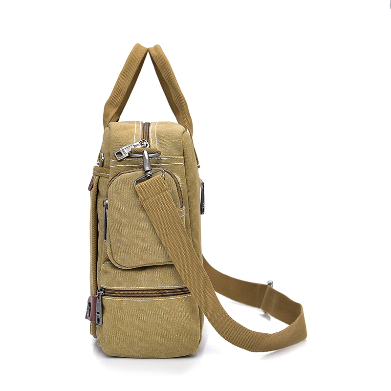 100% Katoen Canvas Handtassen Mannen Bakken Reizen Schoudertas Mannelijke Bolsa Crossbody Tassen Rits Reizen Vrije Tijd Handtas