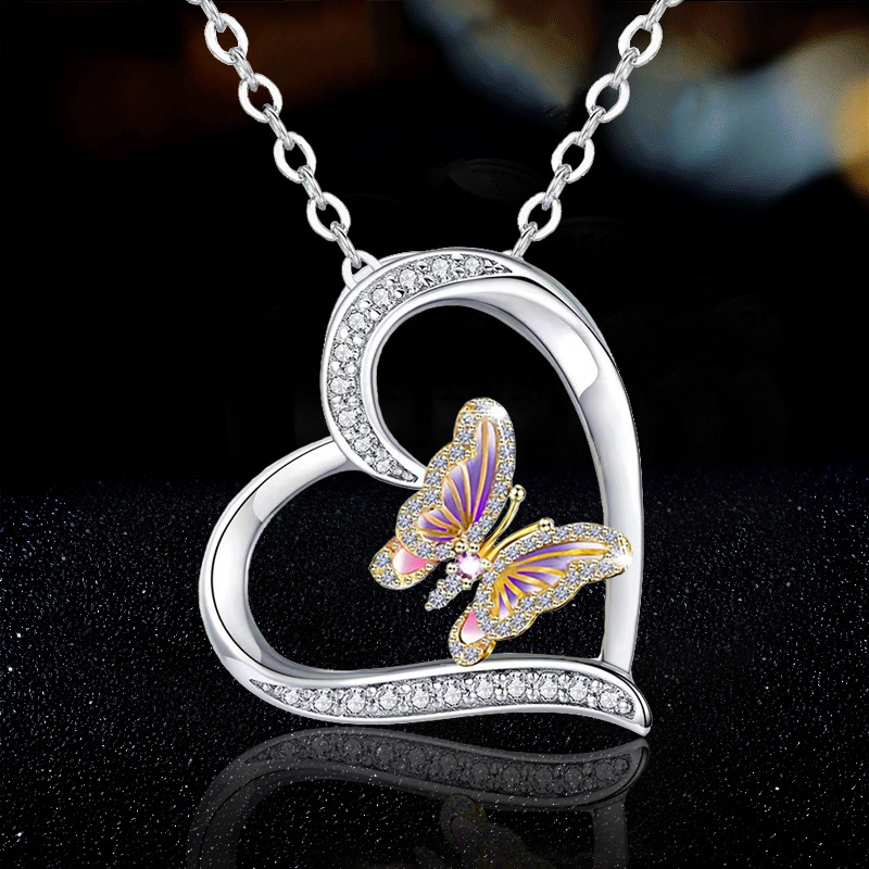 Vlinder Ketting Voor Vrouwen Vlinders Hart Charm Choker Kettingen Boho Mode-sieraden