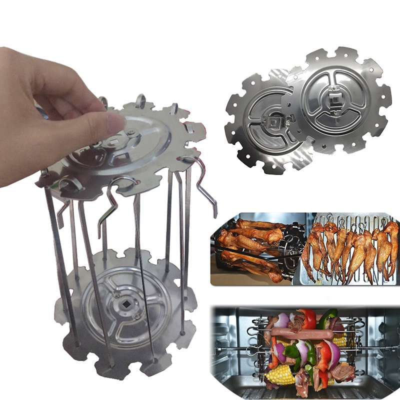 Roestvrij Staal Gegrilde Kooi BBQ Koffiebrander Barbecue Kebab Maker Vlees Spies Machine BBQ Grill Keuken Lucht Friteuse Accessoires