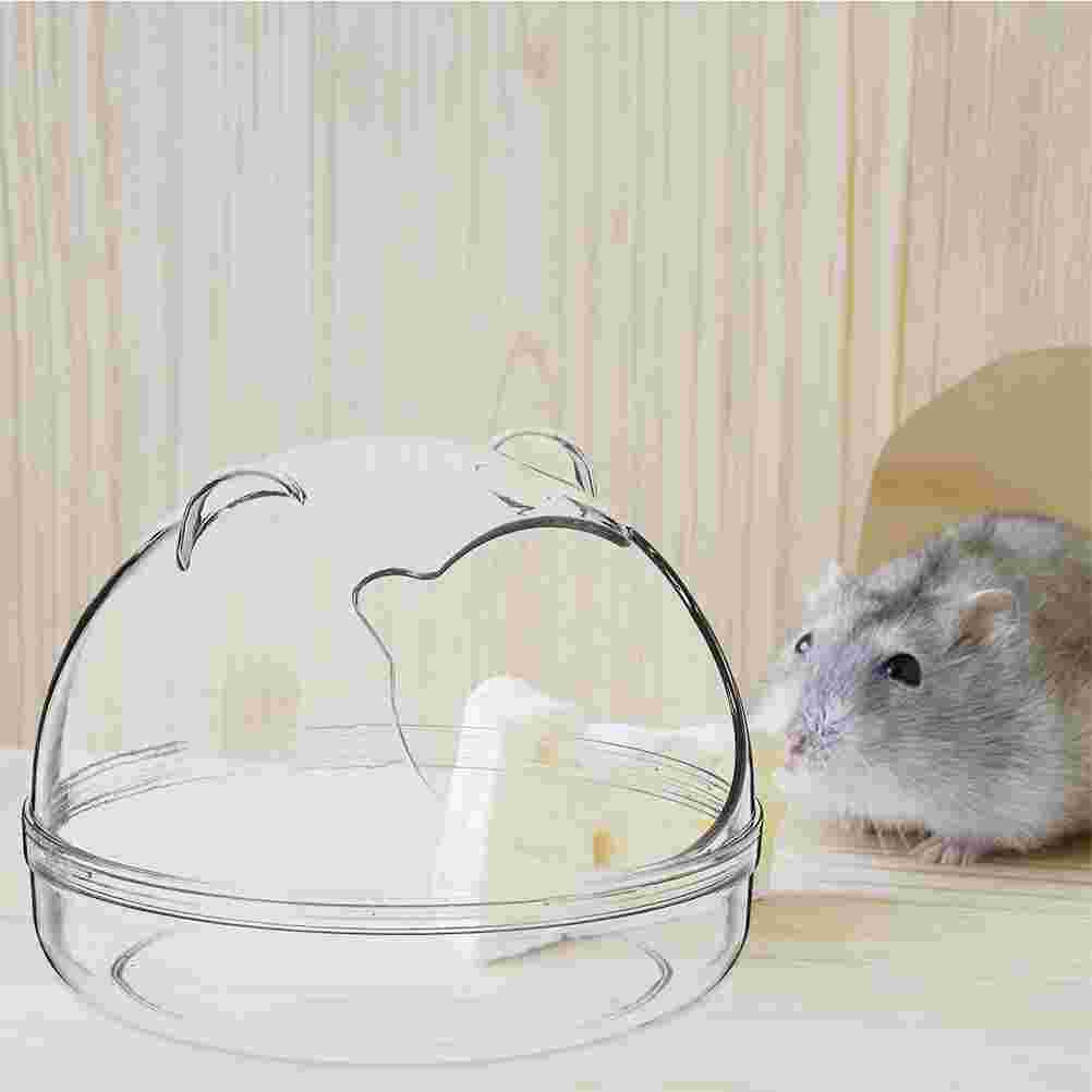 Toilettes en plastique pour Hamster, 2 pièces, toilettes pour animaux de compagnie, Cage, boîtes de bain, baignoires