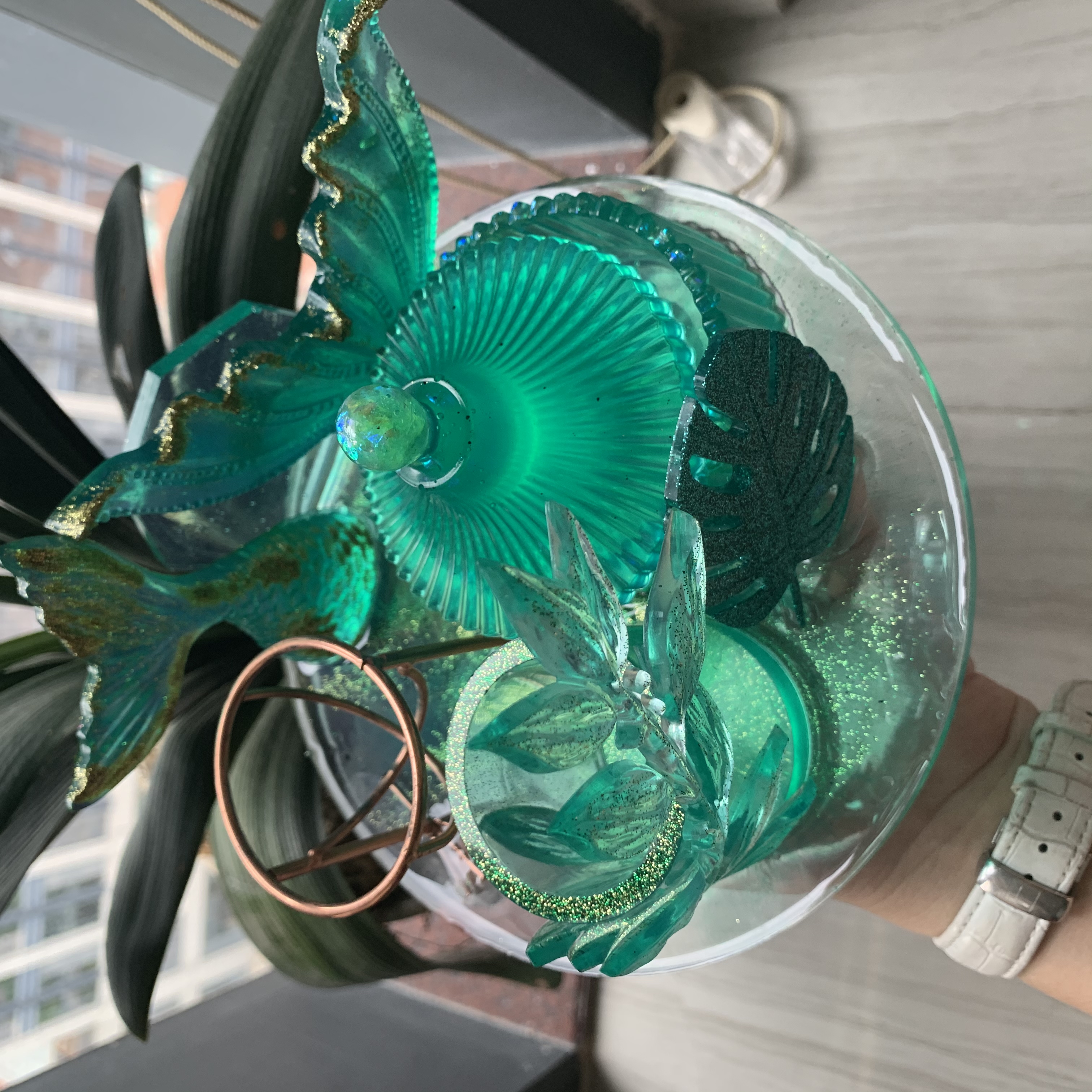 Gran corazón de la nube del Pentágono de silicona molde resina epoxi para DIY hecho a mano propia Mesa Montaña Rusa líquido Artst moldes de silicona y epoxi resina