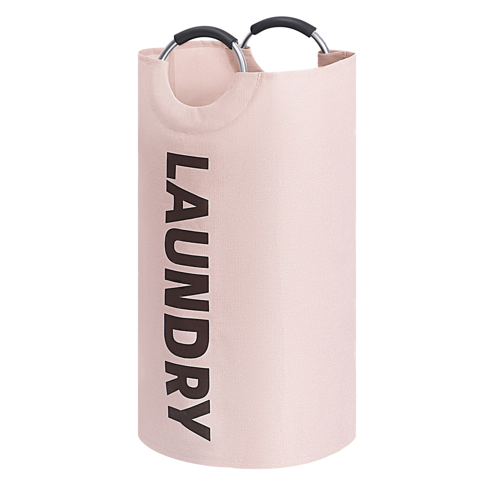 Extra-Large Waterproof Laundry Basket with Padded Handle Foldable Multi-Purpose Storage for Bathroom Laundry Room Balcony Dorms: Dark Khaki