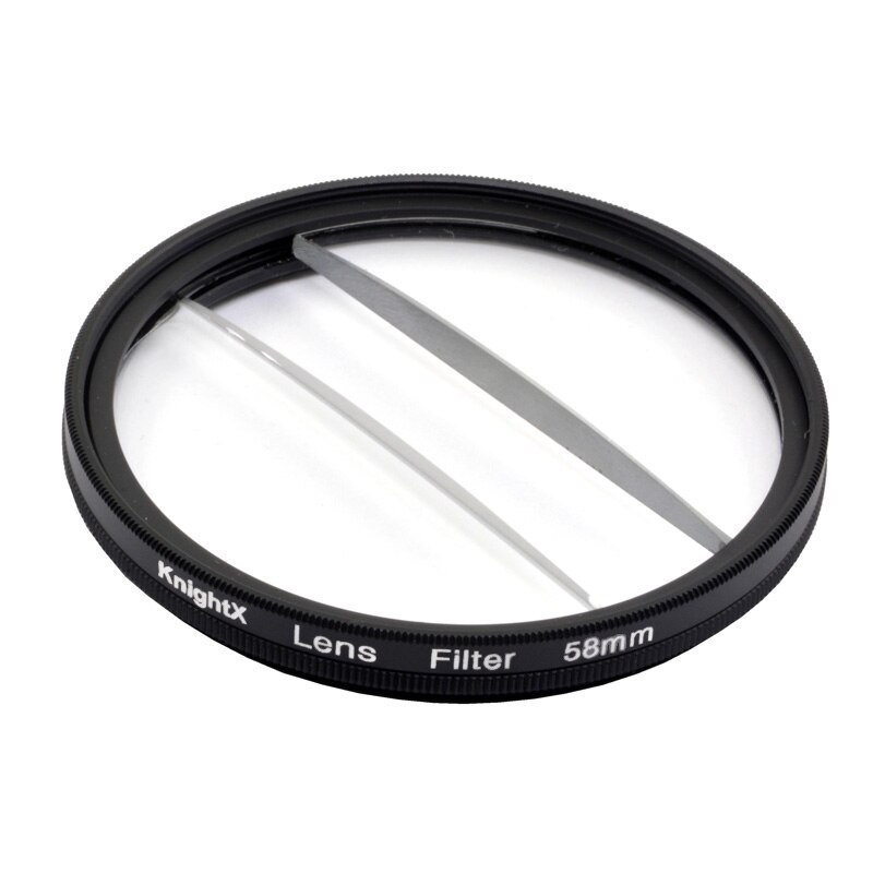 Knightx Twee Half 49Mm 52Mm 55Mm 58Mm 67Mm Blur Effecten Camera Filter Fotografie Prisma Nd uv Ster Variabele Object Slr Fx Prisma