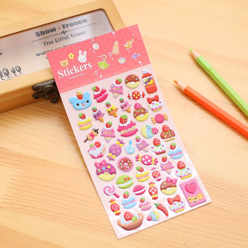 Lovely Cartoon Stickers for iPhone 6s 7 Plus Fruit Trinkets for Mobile phone: Cake