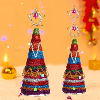Christmas Tree Children Art&amp;Craft Handcraft Activity Decor DIY Christmas Tree Material Package Handmade Christmas Tree: 4