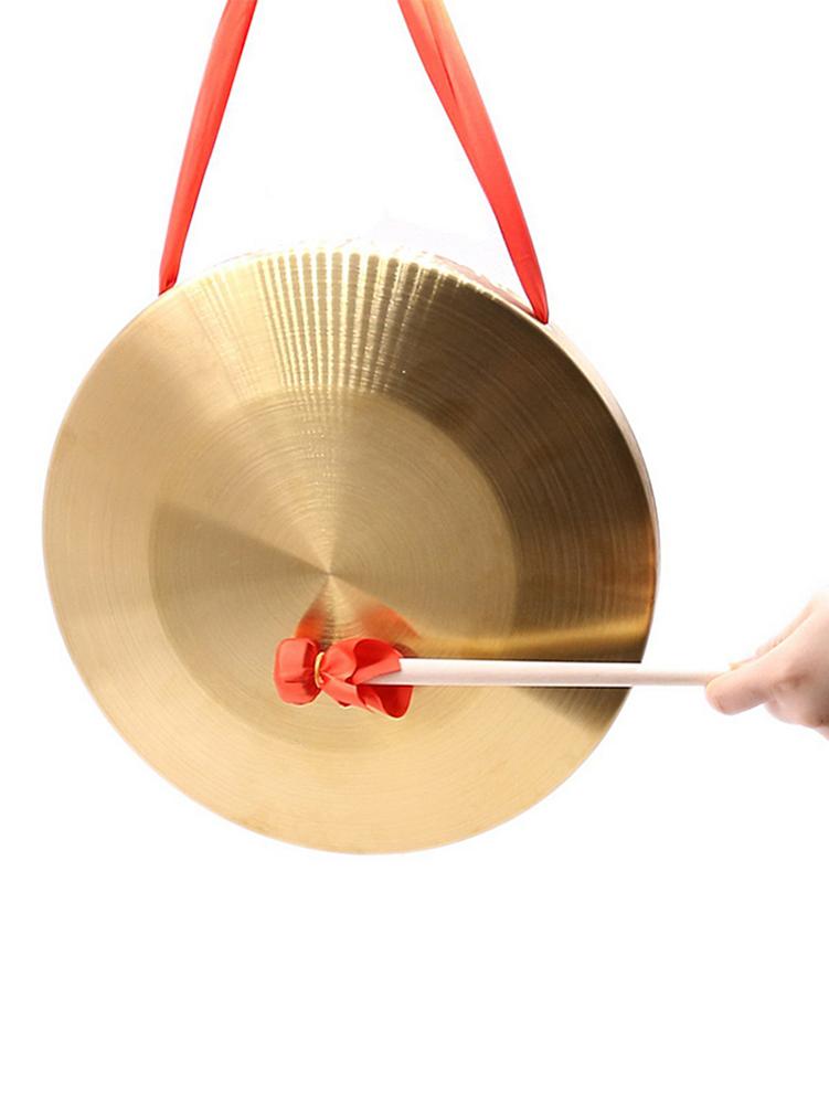 Hand Gong 15.5 Cm Messing Kleine Koperen Drums Orff Percussie Messing Koper Kapel Opera Percussie Zonder Ronde Spelen Hamer